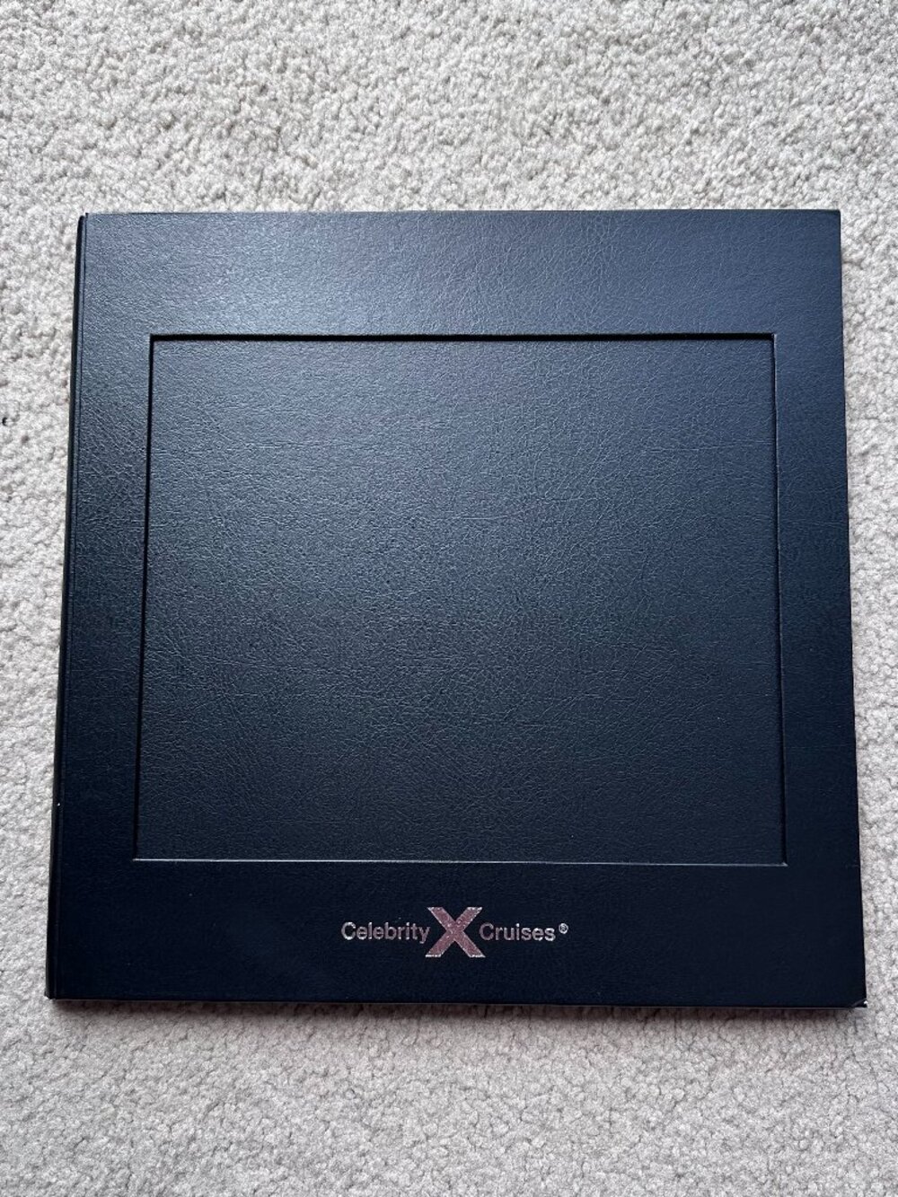 Celebrity Cruises Double-Hinged Table Top Photo Black Picture Frame